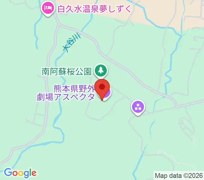 熊本県野外劇場アスペクタの地図