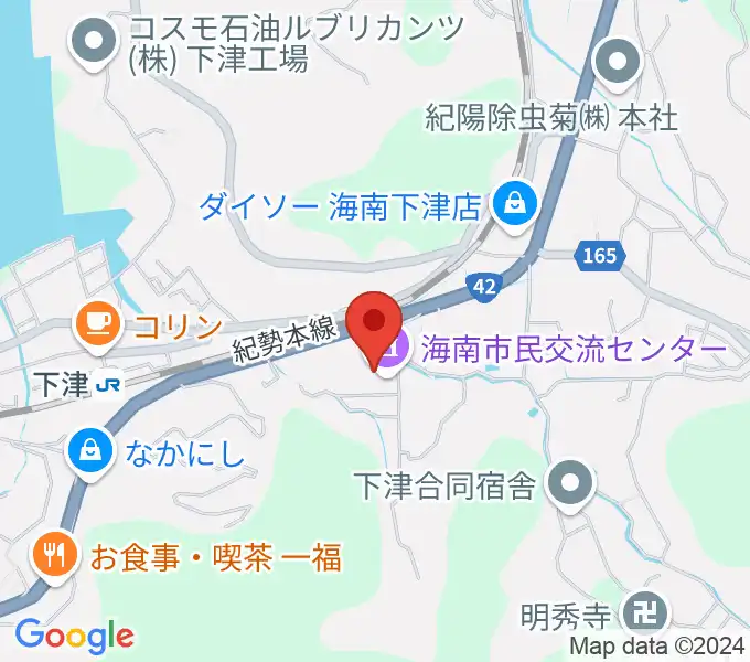 海南市民交流センターの地図