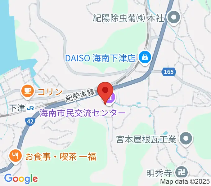 海南市民交流センターの地図