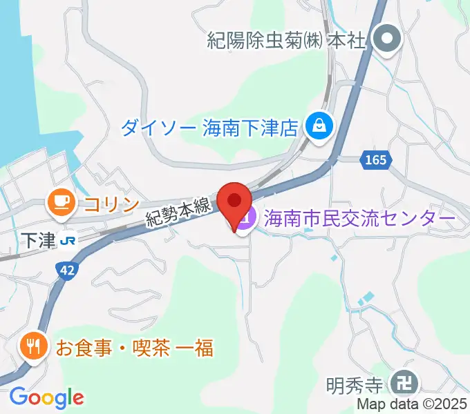 海南市民交流センターの地図