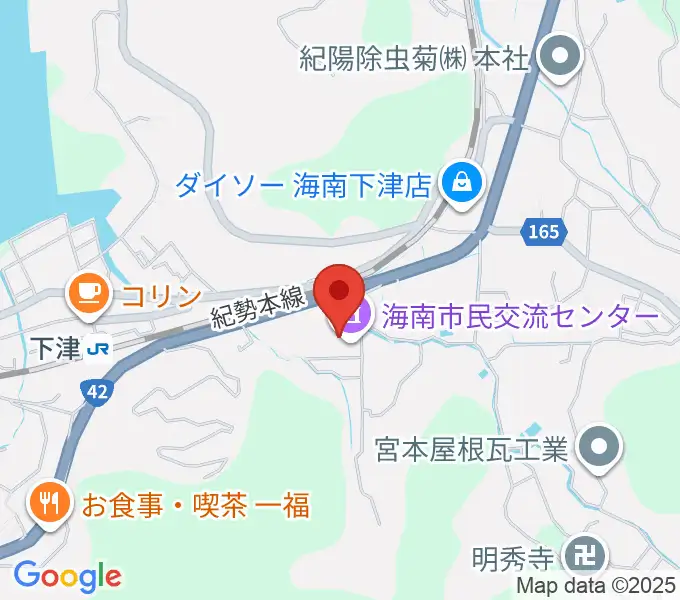 海南市民交流センターの地図