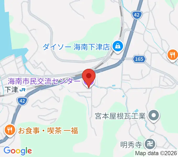 海南市民交流センターの地図