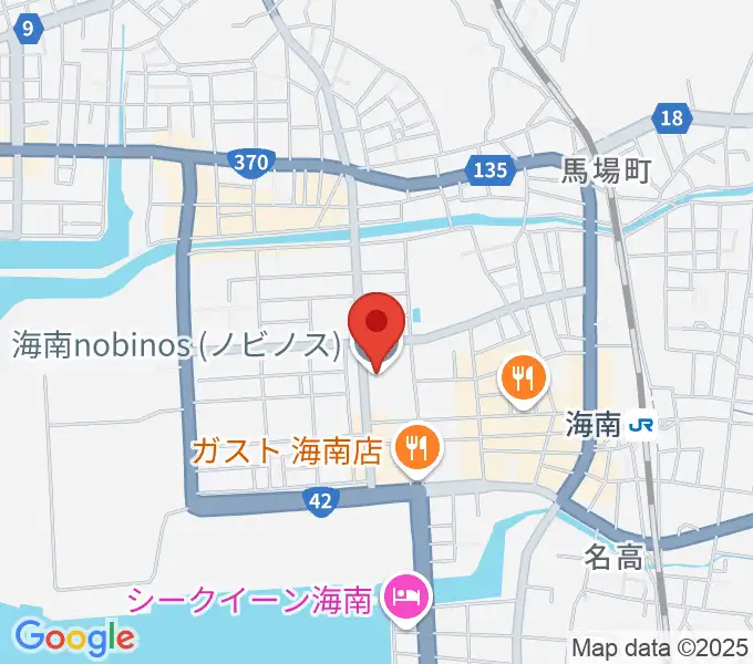 海南nobinosの地図