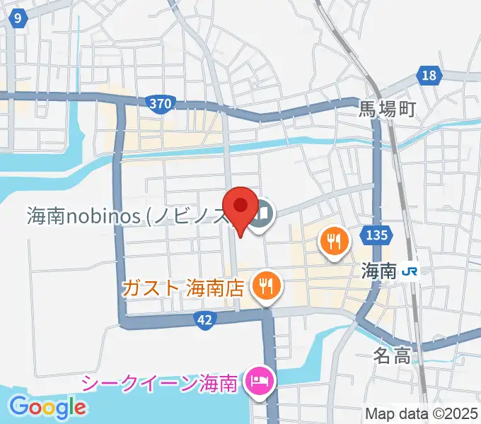 海南nobinosの地図