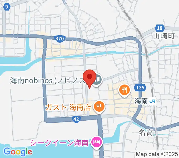 海南nobinosの地図