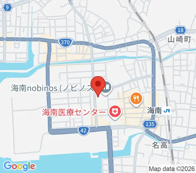 海南nobinosの地図