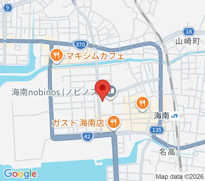 海南nobinosの地図