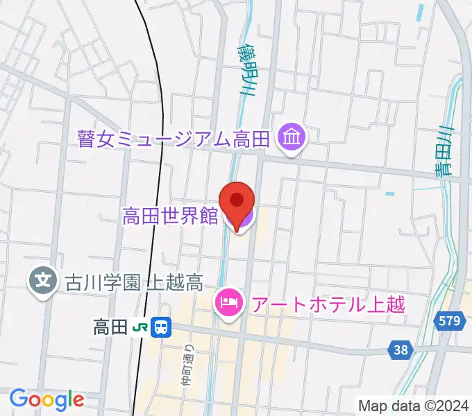 高田世界館の地図