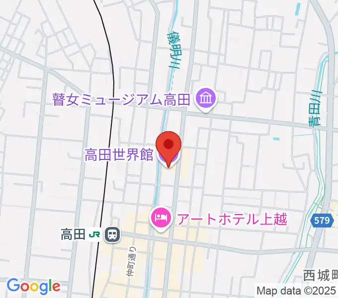高田世界館の地図