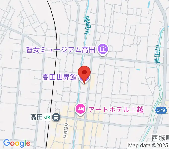 高田世界館の地図