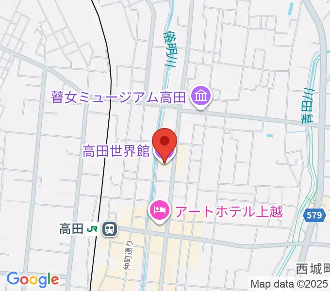 高田世界館の地図