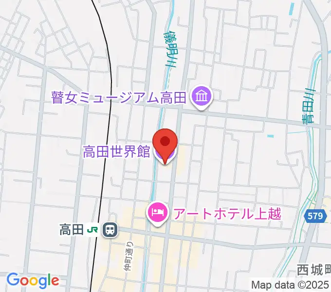 高田世界館の地図
