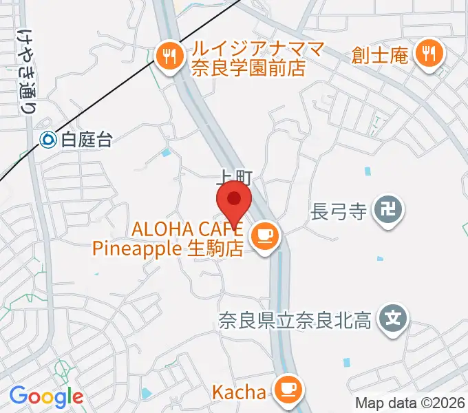 北コミュニティセンター ISTAはばたきの地図