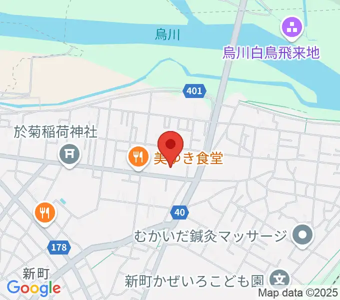 新町文化ホールの地図
