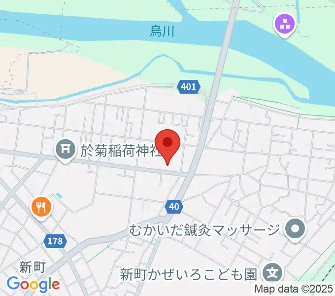 新町文化ホールの地図
