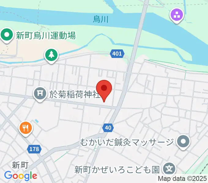 新町文化ホールの地図