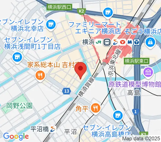 横浜1000 CLUBの地図