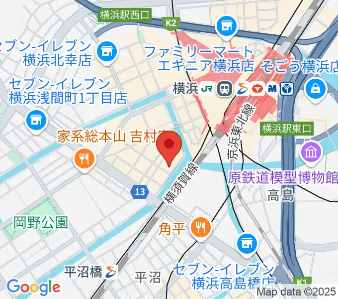 横浜1000 CLUBの地図