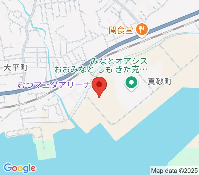 むつマエダアリーナの地図