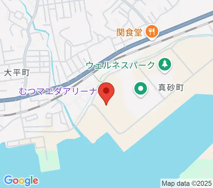 むつマエダアリーナの地図