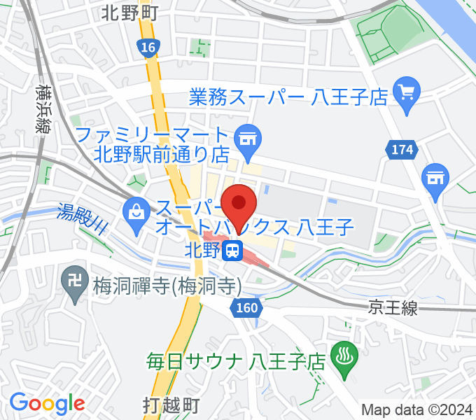 スタジオ・ラクスタ八王子北野店の場所