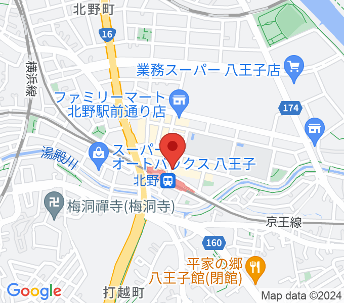 スタジオ・ラクスタ八王子北野店の場所