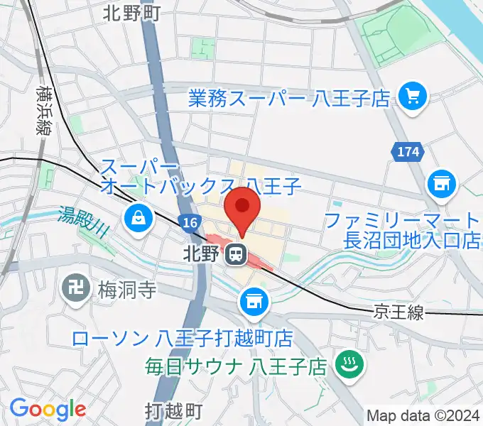 スタジオ・ラクスタ八王子北野店の地図