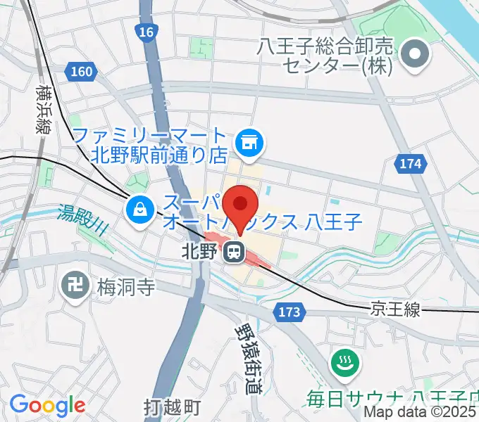 スタジオ・ラクスタ八王子北野店の地図