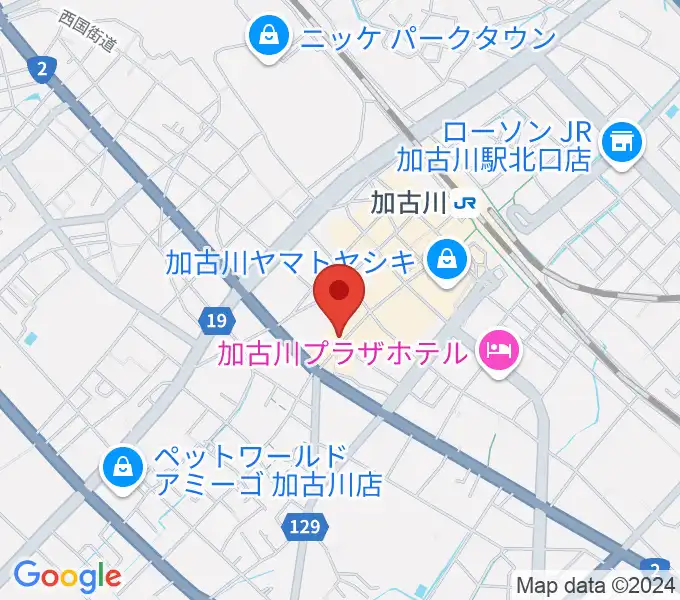 ヤマハミュージック 加古川センターの地図