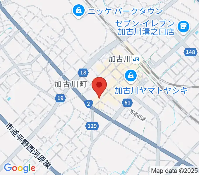 ヤマハミュージック 加古川センターの地図