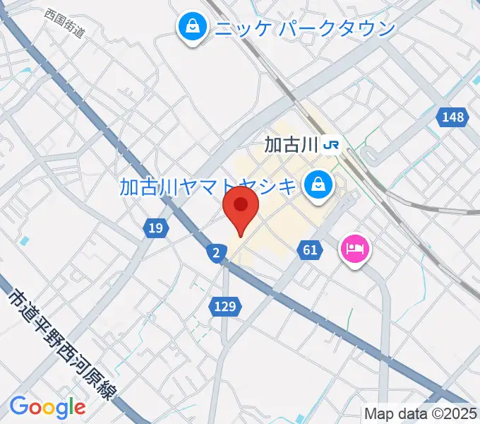 ヤマハミュージック 加古川センターの地図