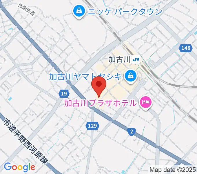 ヤマハミュージック 加古川センターの地図