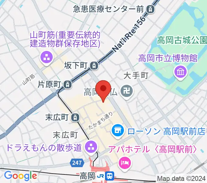 御旅屋座の地図