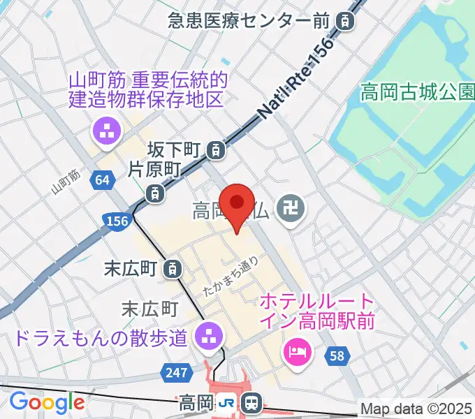 御旅屋座の地図