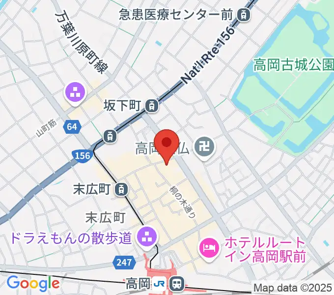 御旅屋座の地図