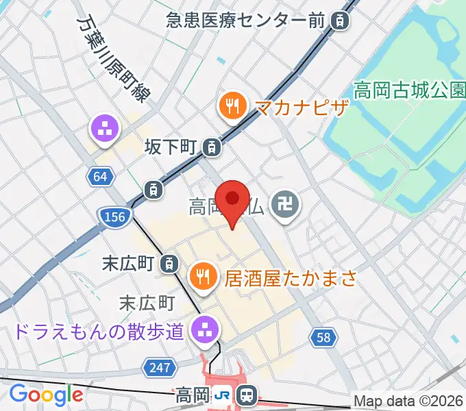 御旅屋座の地図