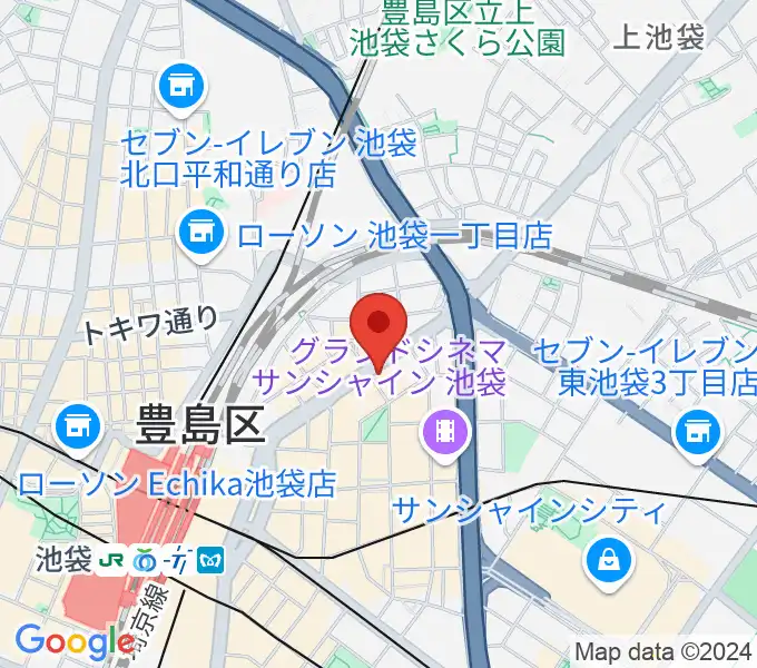 TOHOシネマズ池袋の地図