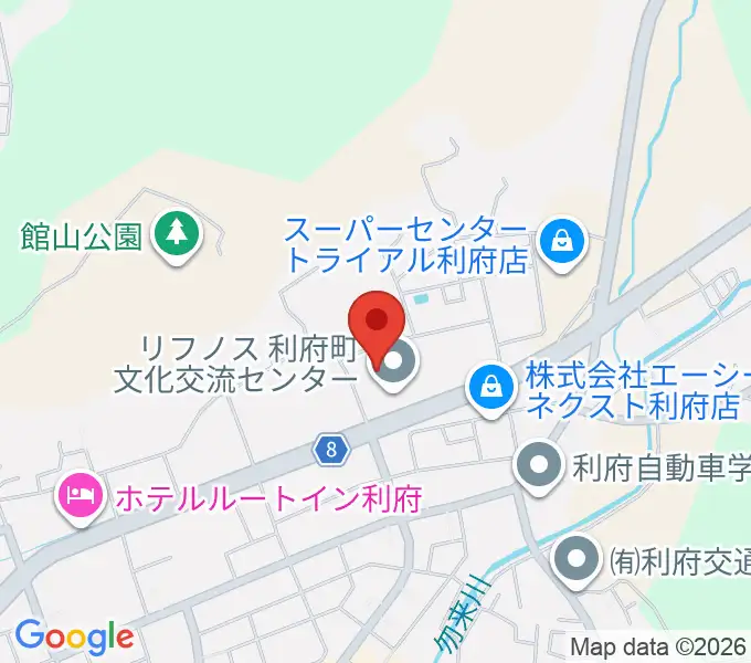 利府町文化交流センター リフノスの地図