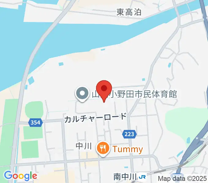 山陽小野田市民館の地図