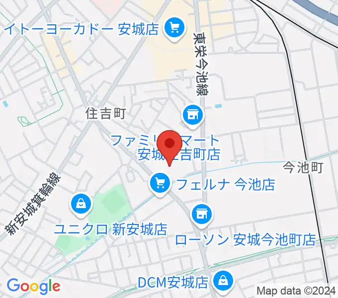 ボーカル教室かのん アンディ安城校の地図