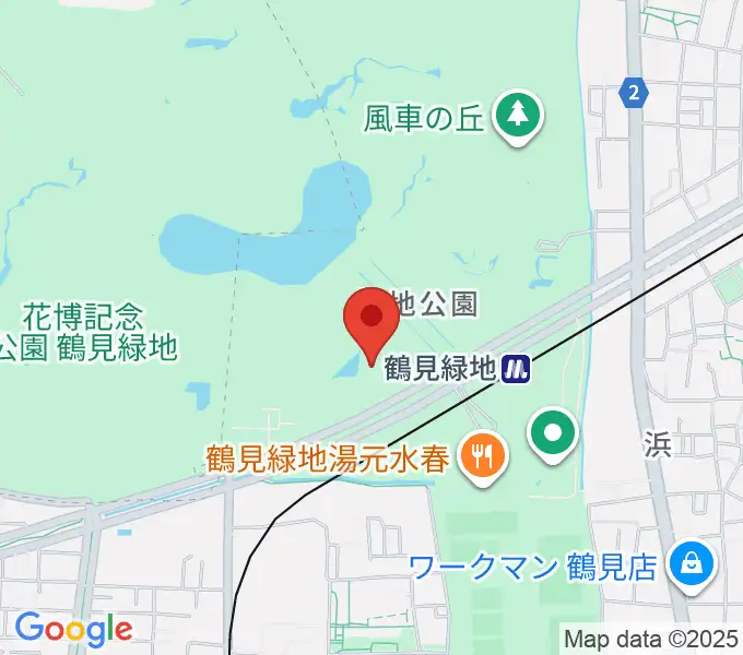 ハナミズキホールの地図