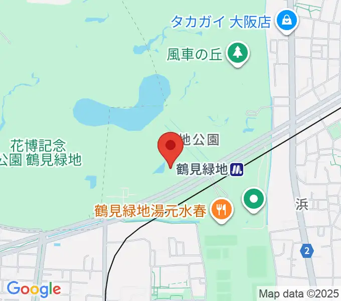 ハナミズキホールの地図