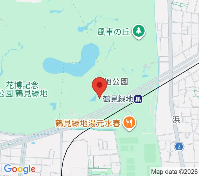 ハナミズキホールの地図