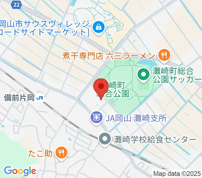 岡山市灘崎文化センターの地図
