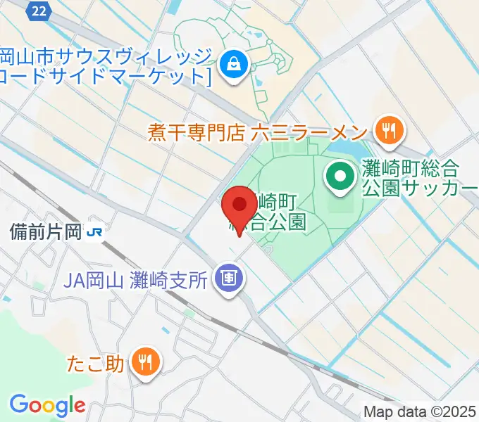 岡山市灘崎文化センターの地図