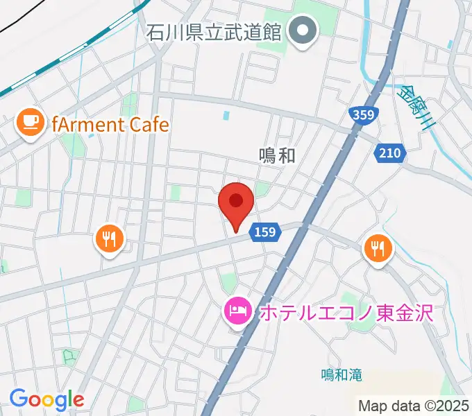 篠田楽器の地図