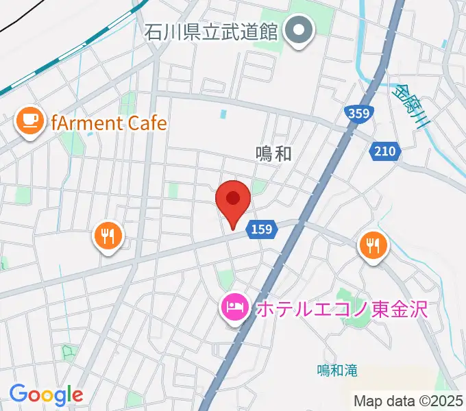 篠田楽器の地図