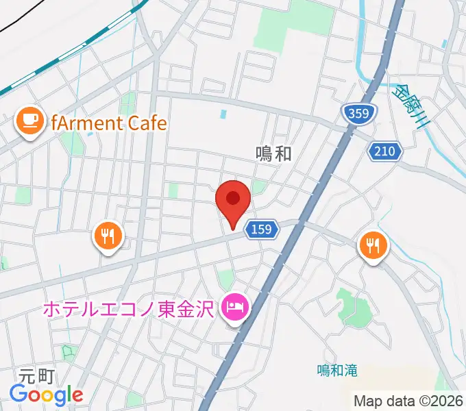 篠田楽器の地図