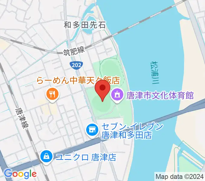 SHOWAハンバーガースタジアム唐津の地図