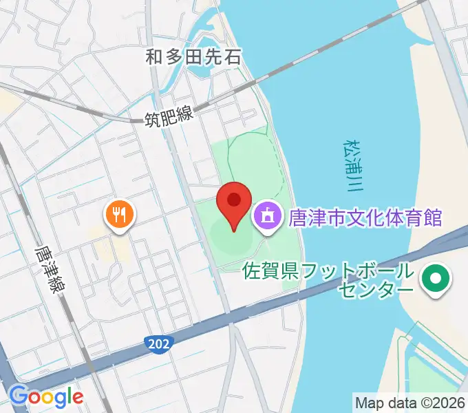 SHOWAハンバーガースタジアム唐津の地図
